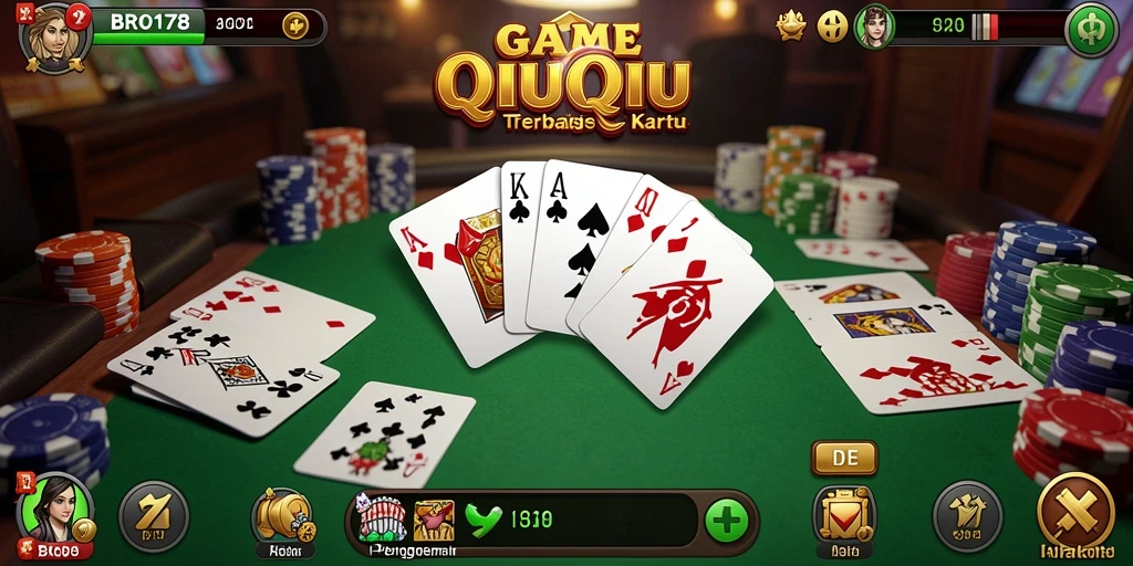 Screenshot dari gameplay QiuQiu yang seru dan menarik.
