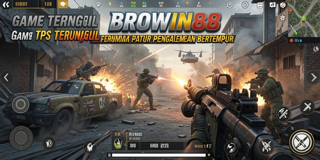 Screenshot menampilkan aksi mendebarkan dalam permainan TPS BROWIN88.