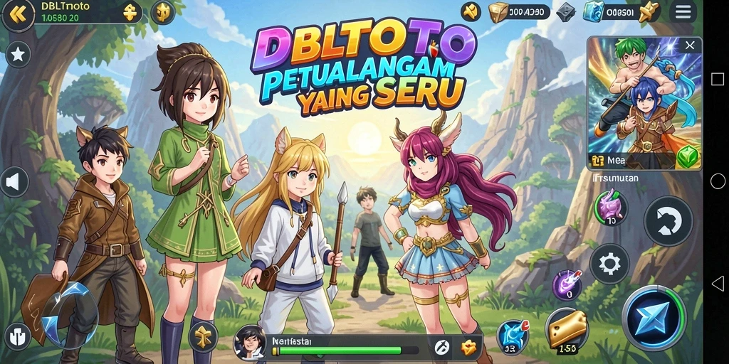 Screenshot DBLTOTO menunjukkan aksi seru karakter anime dalam perang yang mendebarkan.