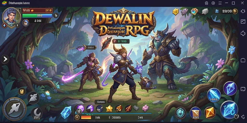 Tampilan menarik gameplay DEWALIN dalam dunia RPG.