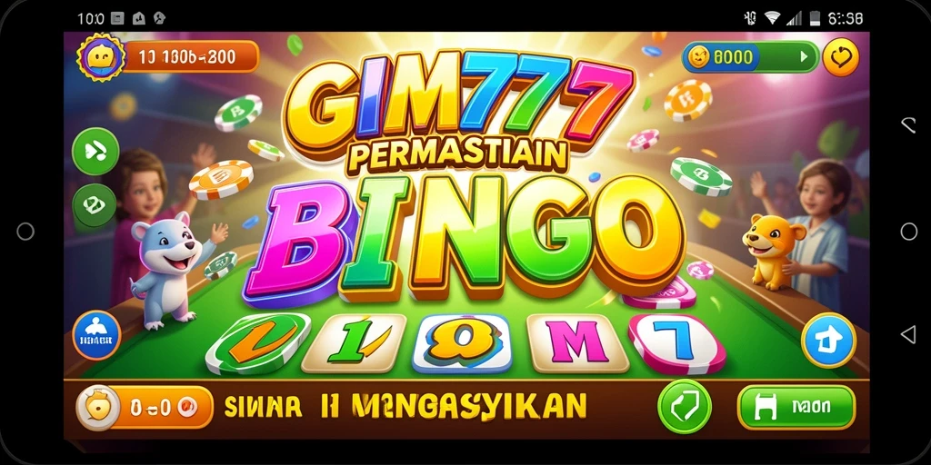 Tampilan gameplay seru dan interaktif GIM777 Bingo.