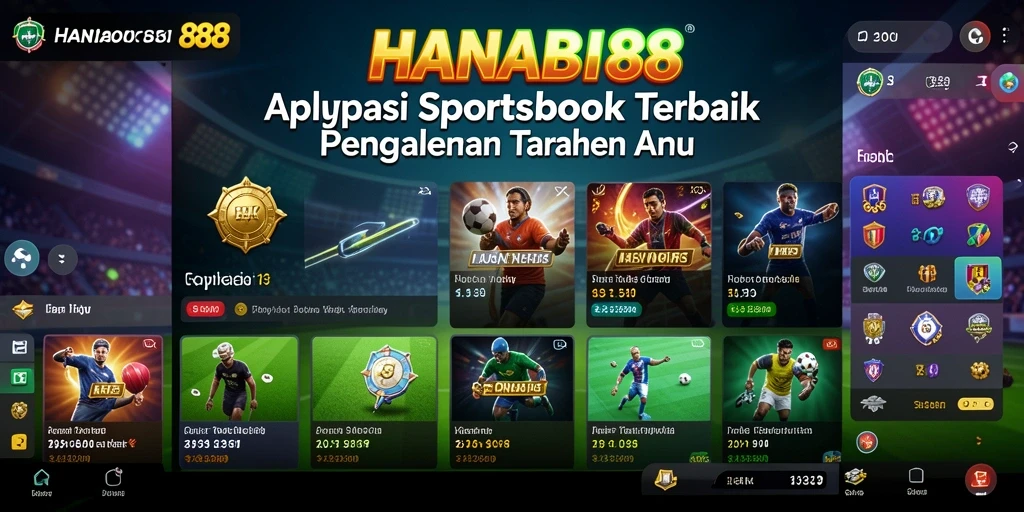 Screenshot utama HANABI88 menampilkan antarmuka taruhan olahraga yang menarik.