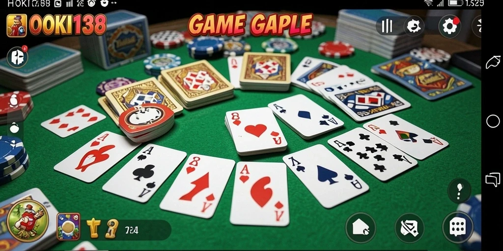 Tampilan gameplay Gaple yang seru di HOKI138.