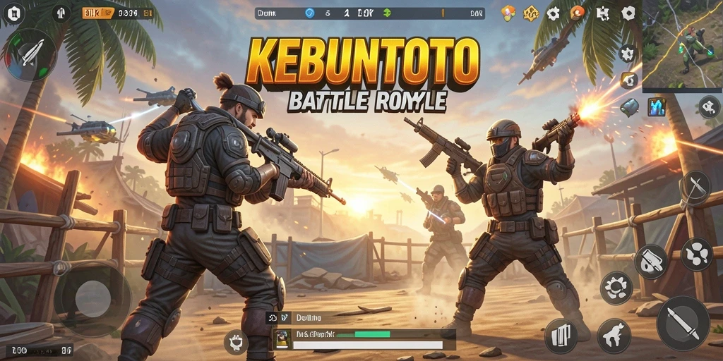 Tangkapan layar KEBUNTOTO menunjukkan aksi pertempuran yang intens dan grafis yang memukau.