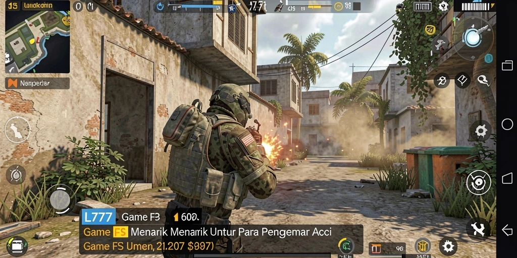 Gameplay L777 yang seru dan menantang dalam pertempuran FPS.
