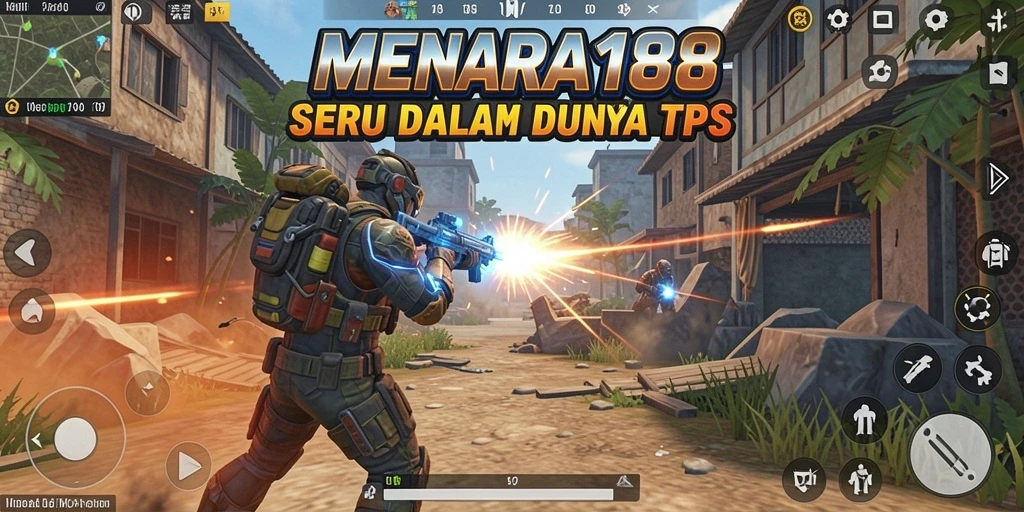 Tampilan gameplay menarik dengan aksi tembak-tembakan seru