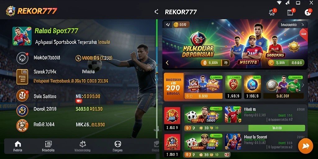 Tampilan gameplay menarik dari REKOR777 dalam taruhan olahraga.