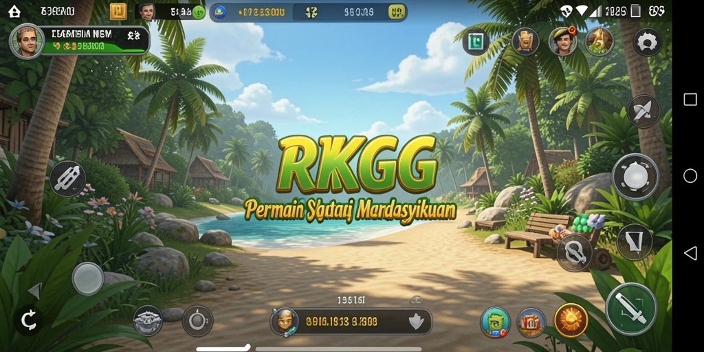 Screenshot gameplay RKGG memperlihatkan momen santai yang menyenangkan.