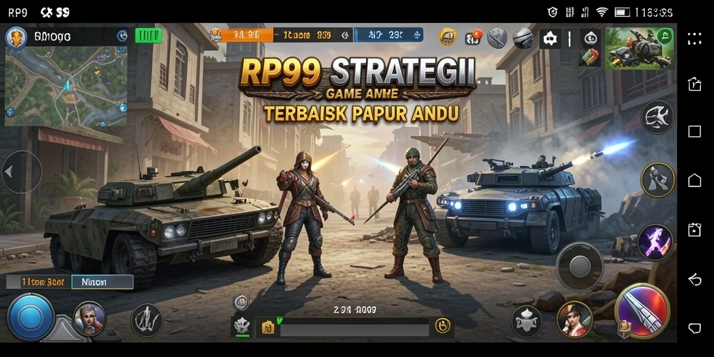 Tampilan gameplay menarik dari RP99 dengan elemen strategi.