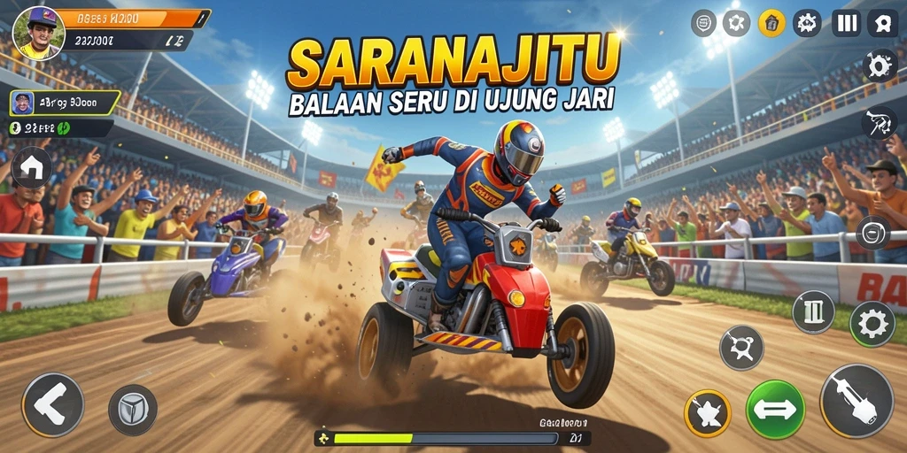 Gameplay Racing penuh aksi dari SARANAJITU.