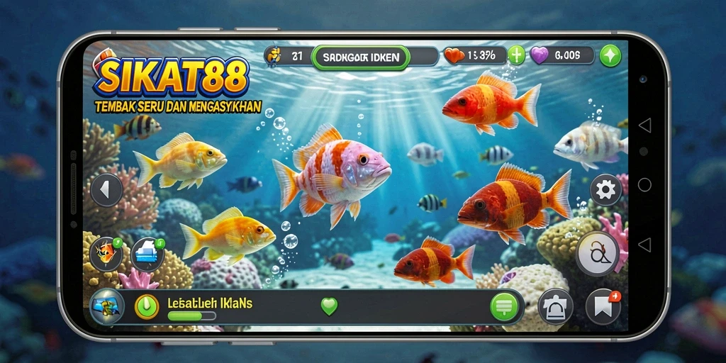 Tampilan gameplay Tembak Ikan yang menakjubkan di SIKAT88.
