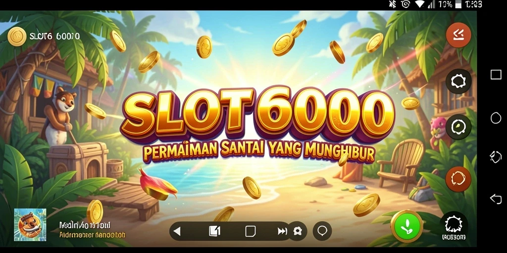 Tampilan menarik dari gameplay SLOT6000 yang menghibur.