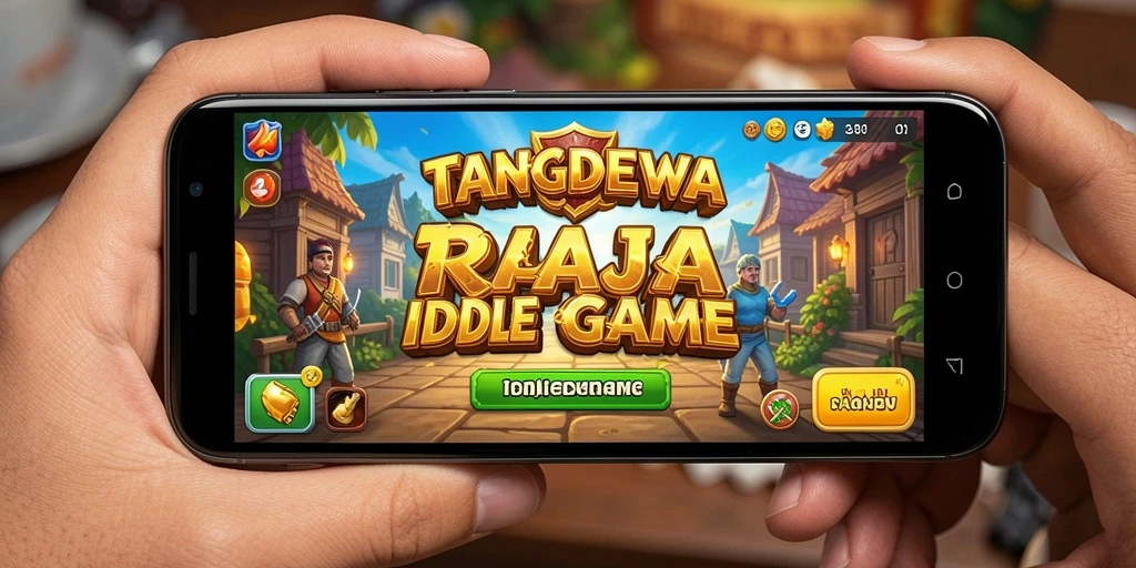 Tampilan gameplay TANGANDEWA yang menarik dalam genre Idle.