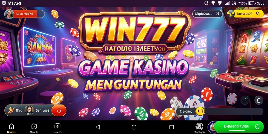 Screenshot gameplay WIN777 menampilkan keseruan permainan kasino.