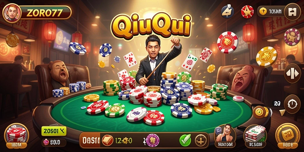 Gameplay QiuQiu yang menarik dan seru di ZORO77.