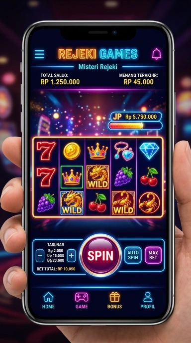 Screenshot dari berbagai game populer di rejekigames.
